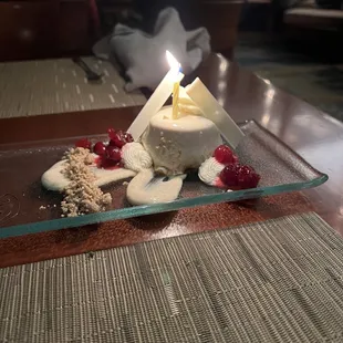 Anniversary dessert