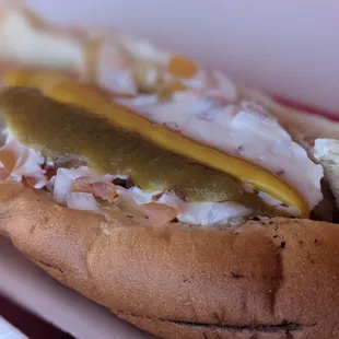 Sonoran style hot dog