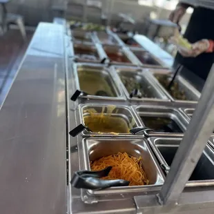 Layout of all the sauces and limes...