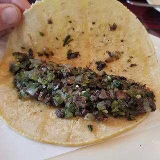 Blood Sausage Taco