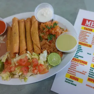 Flautas (6) - $10
