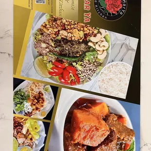 Burmese, Curry, Street Food, Menu