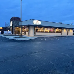 Outside at 730 am nobody is here yet