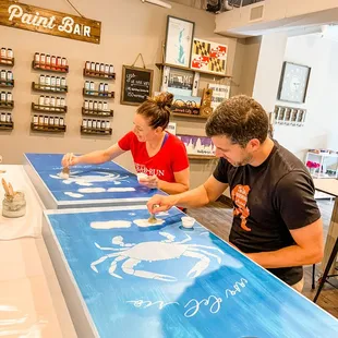 Date night, cornhole making!