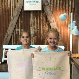 Pillow cases! My girls love the workshop!
