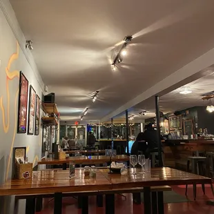 the dining area