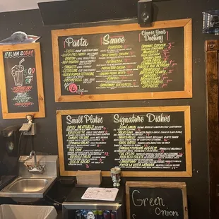 Menu board