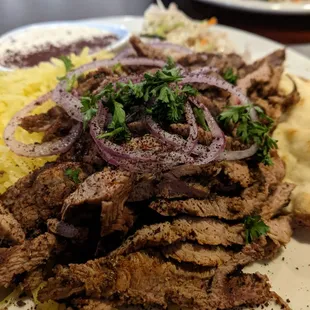 Lamb shawarma plate