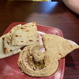 Hummus and pita
