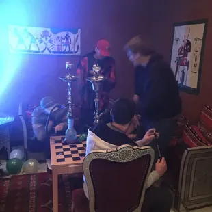 two men playing a game