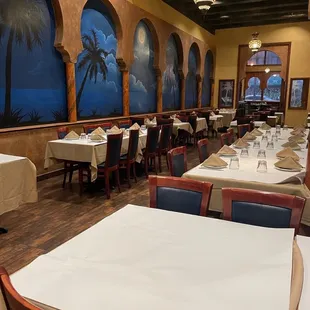 the interior of the restaurant
