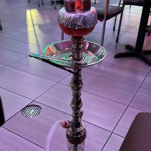 a hookah on a table