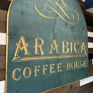 Sign inside front door