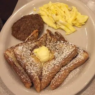 French toast plate!  Can you smell the sausage?!