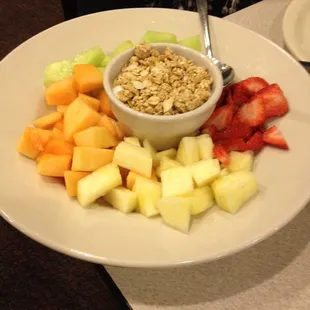 Check out the size of the fruit plate!  They can meet the needs of any diet.