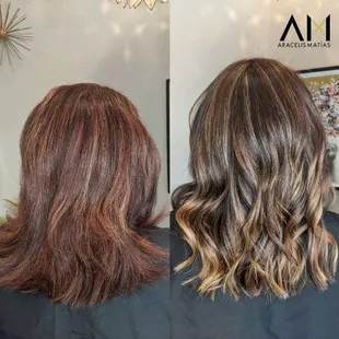 6 hours Color correction. She wanted to get rid of the red as much as possible.