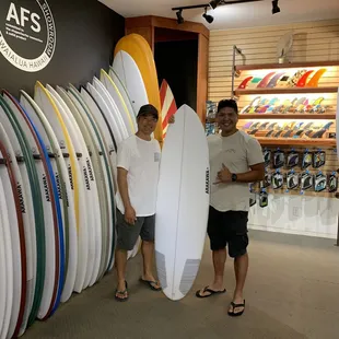Me and my personal shaper Eric Arakawa!  Lol