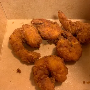 Crispy Shrimp. 5 piece only $6.99. Never got sauce with it.