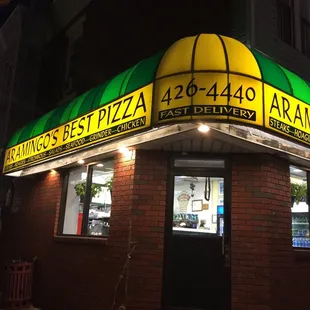 Enjoying some pizza in the ghetto of North Philly. It&apos;s loud rambunctious, and quite dangerous here. Really good pizza though (crispy).