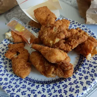 Side order of chicken fingers, hits the spot!