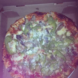 Green pepper &amp; mushroom