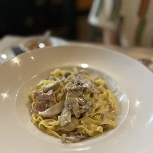 Tagliatelle Prosciutto E Funghi
