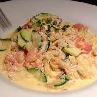 Spaghetti Granchio e Zucchini