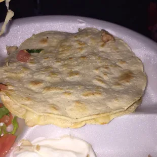 This is supposed to be a hand made mulita! Ew