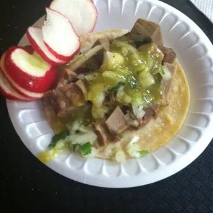 Taco de lengua.  The tacos were better than I expected.