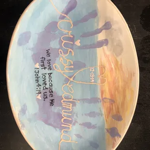 The piece we made prior to firing.