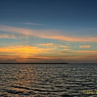 Sunrise oer Matagorda Island