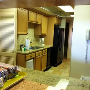 Kitchen, had everything you name it and it was there. Washer and dryer in closet next to it.