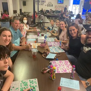 Family Bingo night.