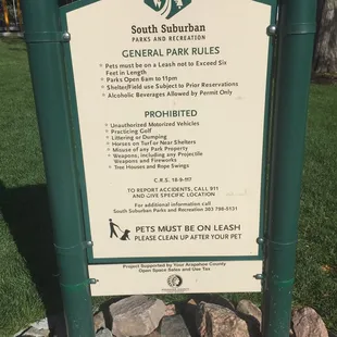 Arapaho Park - Sign