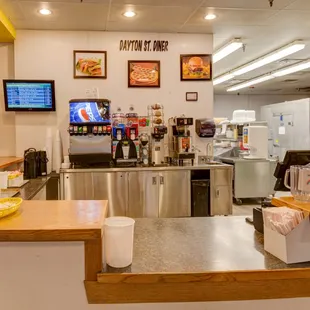 the inside of the restaurant