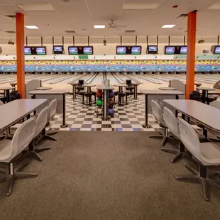 the bowling alley