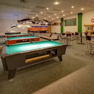 pool tables and arcades