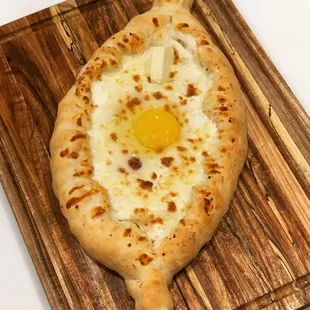 an egg in a bread dish