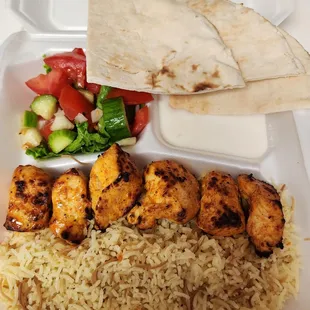 Chicken Kabob Plate