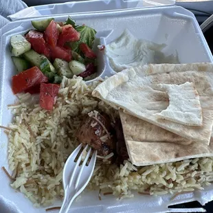 Beef Kabob Plate