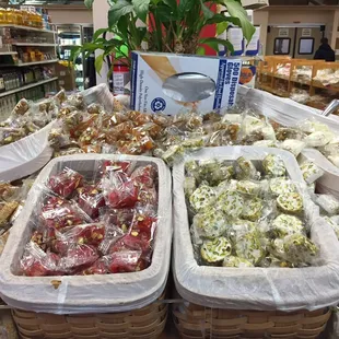 a variety of food items