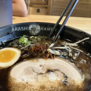 R6. Black Garlic Ramen (Thin Noodle)