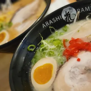 Shio and Miso Tonkatsu ramen