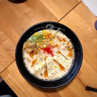 R10. Creamy Veggie Ramen (Thin Noodle)  I added Chili Oil and Japanese Ramen pepper or also known as White Pepper, I highly recommend it!)