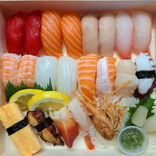 sashimi, sushi, food, sushi and sashimi