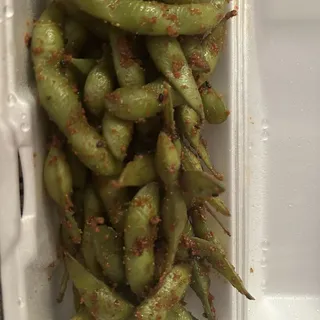 Spicy Garlic Edamame