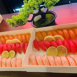6 pc Sushi and 6 pc Sashimi