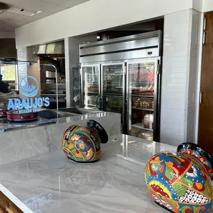 Very clean place with fresh ingredients shown