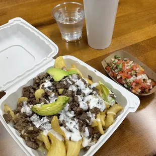 Carne Asada Fries* (S/ Pico de Gallo*)