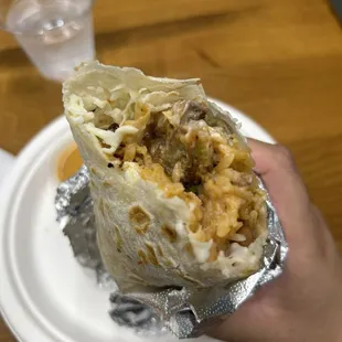 Carne asada super burrito